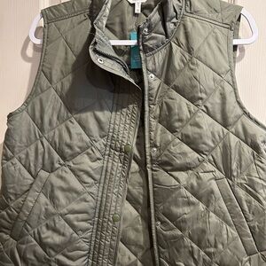 Maurices Olive Quilted Vest